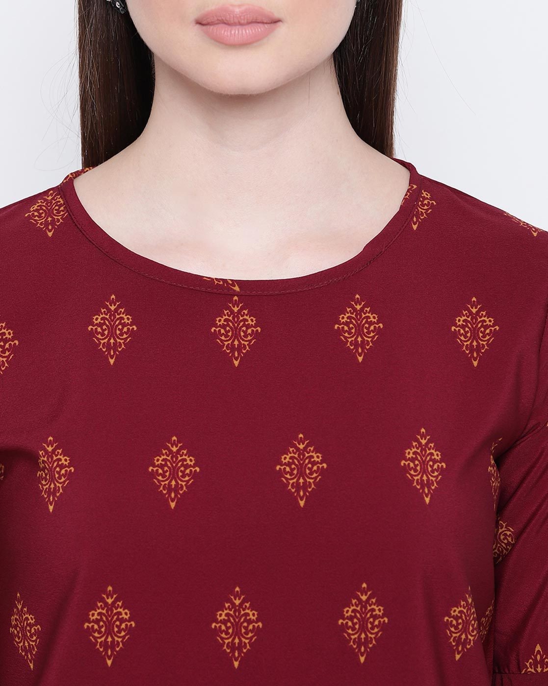 Maroon Textured top