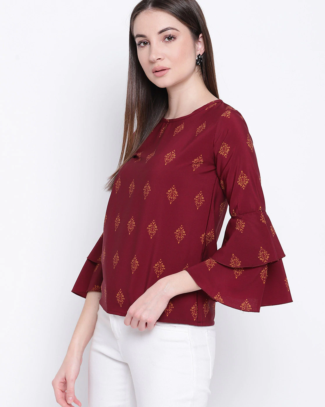 Maroon Textured top