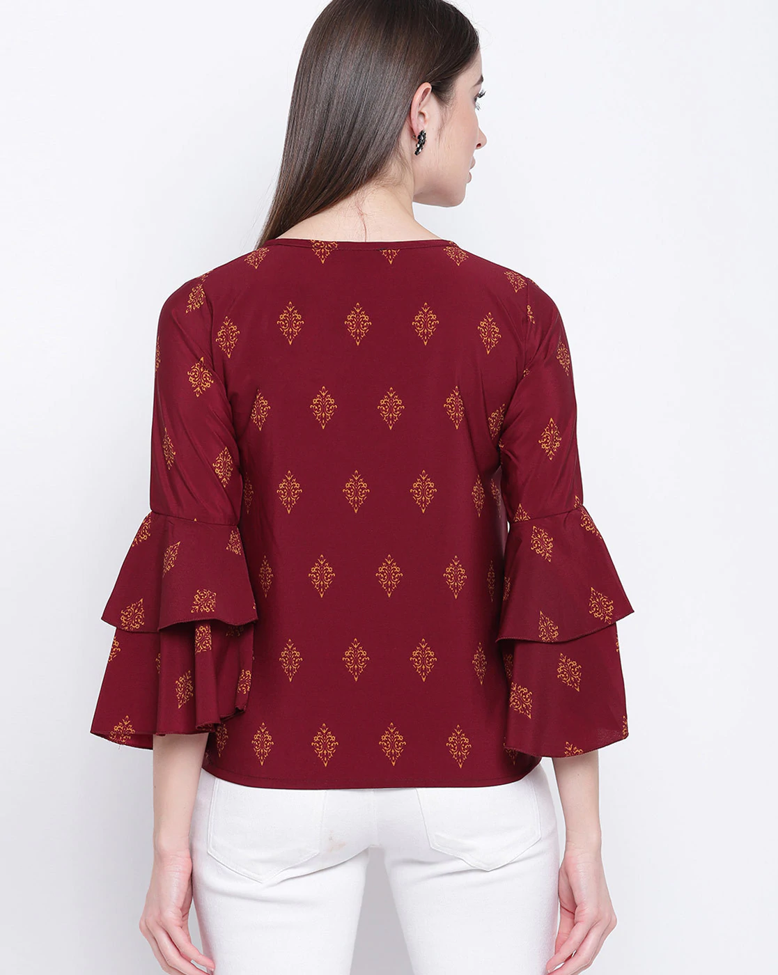 Maroon Textured top