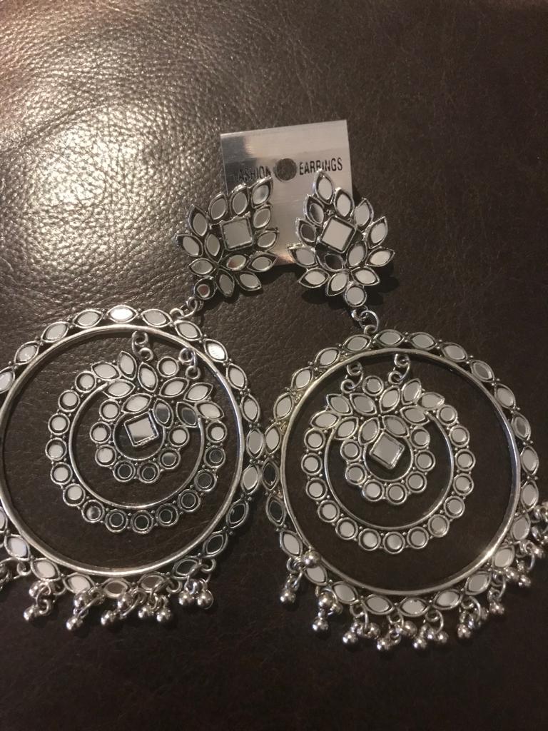 Mirror Silver earrings